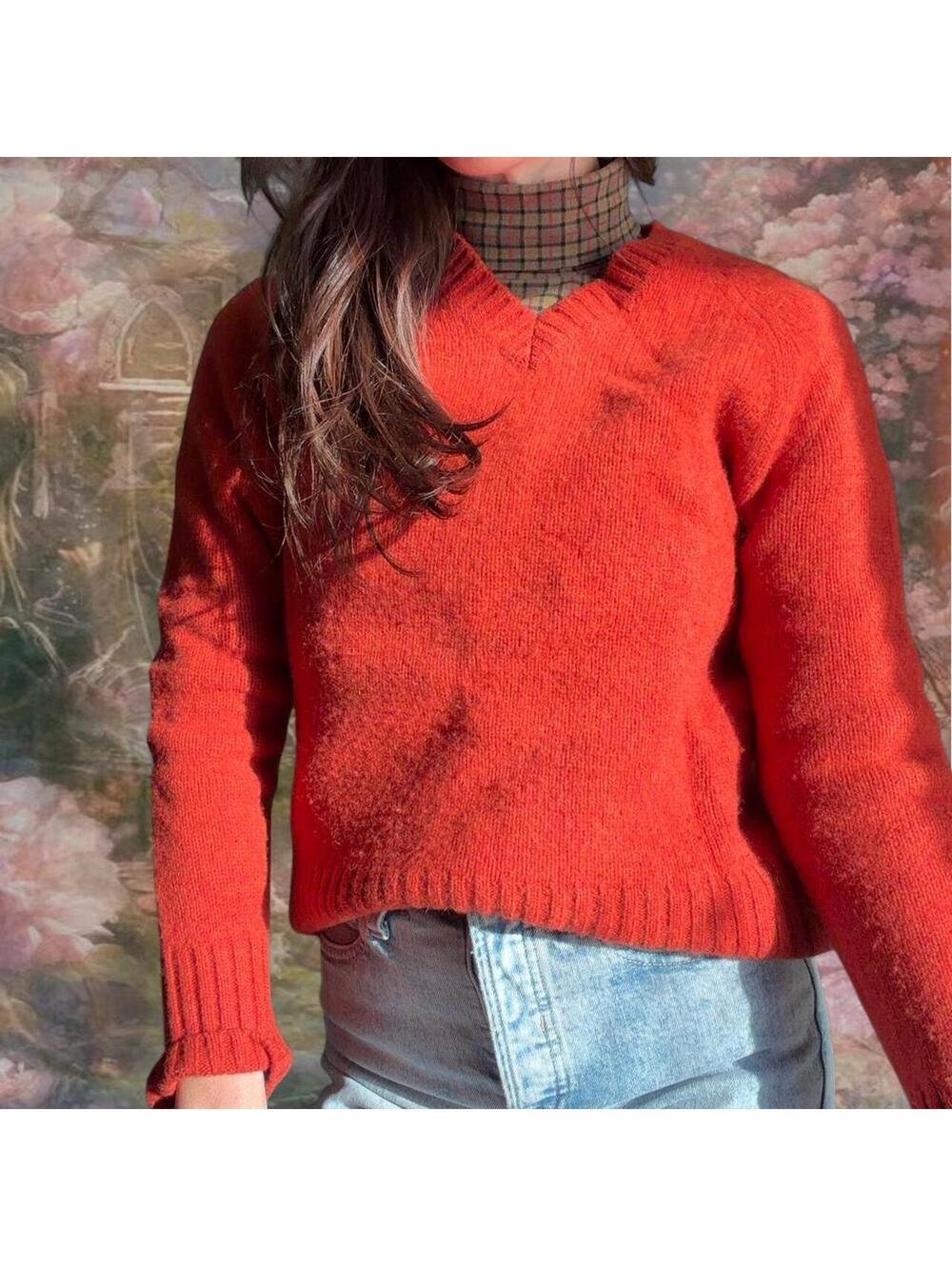 Old Navy Women's Red and Orange Jumper [COPY]